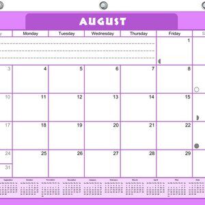 2026-2027 Academic Year 12 Months Student Calendar/ Planner for 3-Ring Binder 05